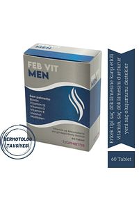 Feb Vit Men Alopecia ,saç Dökülmesi Ve Yeni Saç Oluşumu Saç Vitamini /erkek/ 60 Kapsül/ ürün fotoğrafı