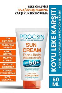 Yüksek Uv Korumalı Koyu Leke Önleyici Spf 50 Güneş Kremi 50 ml ürün fotoğrafı