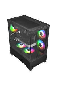 Gameline ARMOR 5x F-RGB Fan Temperli Cam USB 3.0 Gaming Bilgisayar Kasası ürün fotoğrafı