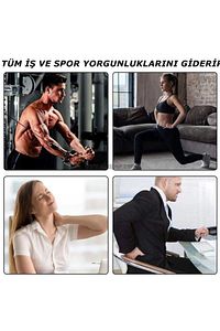 Masaj Aleti Şarjlı Masaj Tabancası Sporcu Masaj 6 Başlıklı Şarjlı Vurmalı ürün fotoğrafı