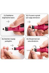 Elektrikli 12v Tırnak Törpü Seti Manikür Pedikür Protez Tırnak Ayak Nasır Ve Tırnak Mantar Makinesi ürün fotoğrafı