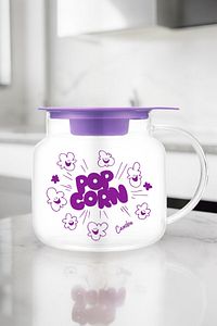 Lila Micro POPCORN Borosilikat Cam Mısır Patlatma Tenceresi ( Ocak Üstünde ve mikrodalga Uygundur) ürün fotoğrafı