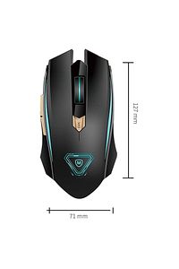 Portatif 7 Rgb Renk Hassas Izleme Özellikli 6 Tuşlu 3200 Dpı Hız Gm-06 Işıklı Kablolu Oyuncu Mouse ürün fotoğrafı
