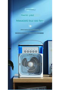 600 ML Taşınabilir Buzlu Fan nemlendiricili USB sessiz vantilatör serinletici Fan masaüstü ofis için ürün fotoğrafı