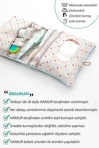 Anne Bebek Bakım Çantası Yenidoğan Alt Açma Değiştirme Düzenleyici Çantası Organizer Dream ürün fotoğrafı