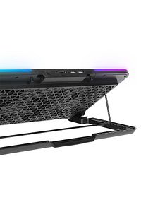 SIXPOWER R9 6 Fan RGB Işıklı Telefon Uyumlu Tutuculu Usb Çoklayıcı Notebook Soğutucu Stand ürün fotoğrafı