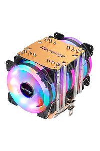 Cold Frost 603 Kule Tipi 3 Fanlı Rainbow Gaming Işlemci Fanı 6 Bakır Kanallı Cpu Fan Soğutma Sistemi ürün fotoğrafı