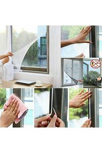 Tüm Cam Pencere Kapılara Uyumlu Çift Kanat Pencere Sinekliği ürün fotoğrafı