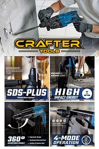Germany 850 W Profesyonel Kırıcı Delici Darbeli Hilti Matkap 2-28mm ürün fotoğrafı