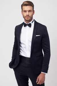 Erkek Slim Fit Dar Kesim Desenli Smokin Damatlık ürün fotoğrafı