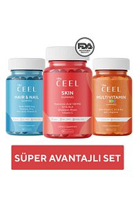 3'lü Cilt , Saç&Tırnak ve Çocuk Gummy Vegan Çiğnenebilir Vitamin ürün fotoğrafı