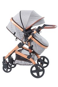 Maccon Alpine Gold Kapitone Amortisörlü Çift Yönlü 6 In 1 Travel Sistem Bebek Arabası Yağmurluk ürün fotoğrafı