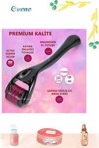 Dermaroller Saç Çıkarma Tarağı İğneli Tarak Saç Rulosu Roller 1 mm Saklama Kabı ürün fotoğrafı