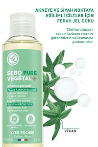 Bitkisel Salisilik Asit & Sitrik Asit Yüz Tonik-Sebo Pure Vegetal Bitkisel Arındırıcı Bakım-150ml ürün fotoğrafı