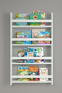4 Raflı 120 X 74 Cm Montessori Kitaplık Eğitici Çocuk Kitaplığı Beyaz ürün fotoğrafı