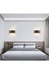 1. Sınıf Çift Yönlü Amber Dekoratif Led Aplik Iç Dış Mekan Bahçe Teras Balkon Duvar Aplik ürün fotoğrafı