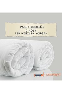 2 Adet Microfiber Tek Kişilik Yorgan - 2'li Microfiber Tek Kişilik Yorgan Seti - Rollpack ürün fotoğrafı