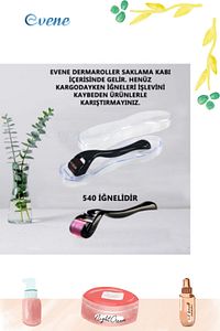 Dermaroller Saç Çıkarma Tarağı İğneli Tarak Saç Rulosu Roller 1 mm Saklama Kabı ürün fotoğrafı
