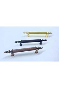 Osmanlı Kulp Vintage Model Altın 96mm Mutfak Dolabı Mobilya Kulpları ürün fotoğrafı