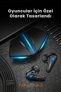 Kulaklık Bluetooth Kablosuz Oyuncu Kulak İçi Mikrofonlu ürün fotoğrafı