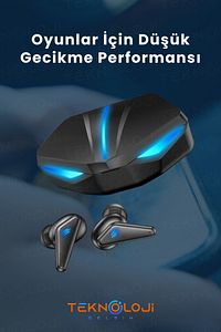 Kulaklık Bluetooth Kablosuz Oyuncu Kulak İçi Mikrofonlu ürün fotoğrafı