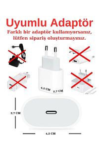 İphone 18w/20w Uyumlu Şarj Aleti Kılıfı, Şarj Kablosu Koruma Aparatı, Toparlayıcı, Koruyucu ürün fotoğrafı
