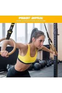 Profesyonel Ayarlanabilir Jimnastik Halkası Egzersiz Çemberi Kaymaz Fitness Crossfit Halkası ürün fotoğrafı
