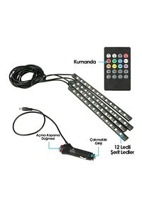Ayak Altı Led 12 Ledli Lamba Sese Duyarlı Led Müziğe Duyarlı Led ürün fotoğrafı