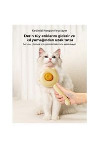 Kedi Tarağı, Kedi Tüy Toplayıcı, 140 Derece Kavisli Tarak Dişleri ürün fotoğrafı