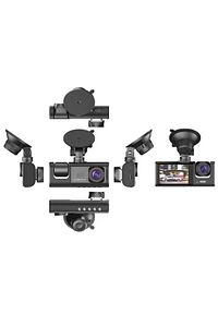 TA-01 Siyah 1080p Araç içi 3 Kameralı Lcd Ekranlı Gece Görüşlü , G-sensör , Geri Görüş Kamera ürün fotoğrafı