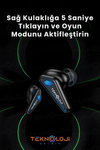 Kulaklık Bluetooth Kablosuz Oyuncu Kulak İçi Mikrofonlu ürün fotoğrafı