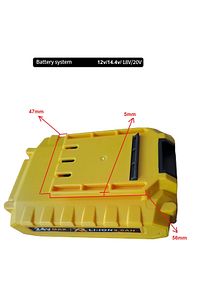 Şarjlı Tornavida Pili Akülü Matkap Aküsü 2.0 Mah Lion Yedek Batarya 5.0ah Battery Universal Işıklı ürün fotoğrafı