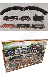Oyuncak 19 Parça Sesli Ve Işıklı Klasik Tren Seti 91 Cm 3 Farklı Ray Modeli Pilli Tren ürün fotoğrafı