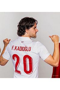 Türkiye Euro 2024 Ferdi Kadıoğlu Beyaz Forması ürün fotoğrafı