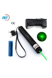 Laser Pointer Şarjlı Güçlü Yeşil Lazer Metal Kasa ürün fotoğrafı