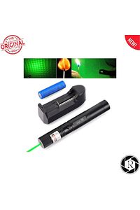 Laser Pointer Şarjlı Güçlü Yeşil Lazer Metal Kasa ürün fotoğrafı