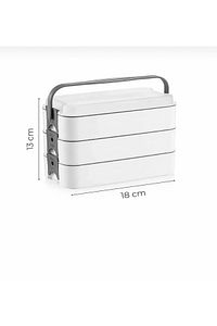 3 Katlı Taşınabilir Yemek Kabı – Lunch Box Diyet Beslenme Saklama Kabı Çatal Kaşıklı ürün fotoğrafı
