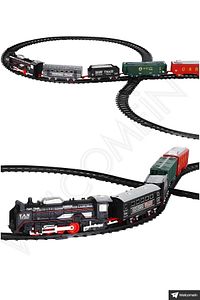 Oyuncak 19 Parça Sesli Ve Işıklı Klasik Tren Seti 91 Cm 3 Farklı Ray Modeli Pilli Tren ürün fotoğrafı