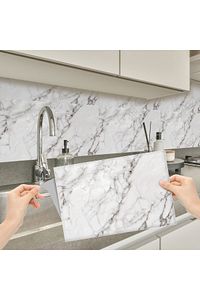 Pvc Karo 4 Adet Kendinden Yapışkanlı Banyo Mutfak Fayans Kaplama Mermer 30x60cm (0,72 M²) ürün fotoğrafı