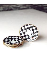 Damalı Kelebekli Çay Tabağı 12,5 Cm. ürün fotoğrafı