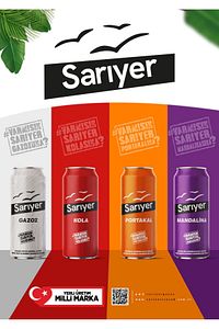 Sarıyer Portakal Aromalı Gazoz 330ml x 24 Adet ürün fotoğrafı