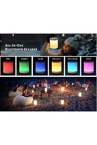 Gece Lambası Dokunmatik Lamba Renkli Led Işık Bluetooth Hoparlör Usb Şarj Kablosuz Speaker ürün fotoğrafı