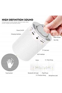 Gece Lambası Dokunmatik Lamba Renkli Led Işık Bluetooth Hoparlör Usb Şarj Kablosuz Speaker ürün fotoğrafı