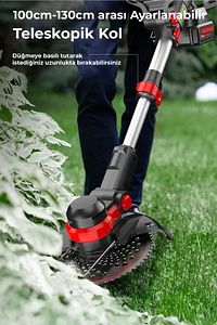 Şarjlı  Çim Biçme Makinesi Tırpan 88v ürün fotoğrafı