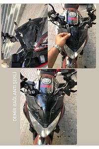 Ns200 Uyumlu Ön Cam Siperlik Aparatlı Füme ürün fotoğrafı