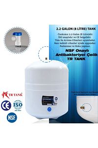 Su Arıtma Cihazı Metal Genleşme Su Tankı 8 Lt Su Arıtma Deposu Tank Vanası Hediyeli ürün fotoğrafı