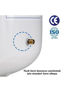 Su Arıtma Cihazı Metal Genleşme Su Tankı 8 Lt Su Arıtma Deposu Tank Vanası Hediyeli ürün fotoğrafı