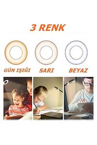 9 Mod Led Çok Fonksiyonlu Akrobat Masa Lambası Şiddeti Ayarlanabilir 3 Farklı Işık Rengi Usb Girişli ürün fotoğrafı