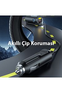 Kablolu Led Işıklı Taşınabilir Hava Pompası Kompresör Araç Lastik Şişirme Makinesi ürün fotoğrafı