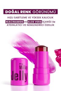 Milky Jelly Doğal Görünüm Dudak ve Yanak Renklendirici Allık Böğürtlen (Berry) 5 GR ürün fotoğrafı